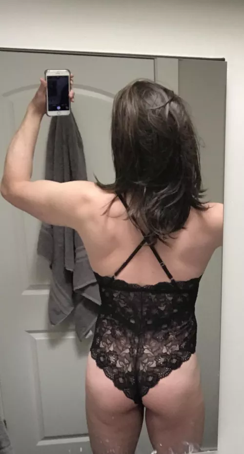 Dolled up in my black lingerie for Daddy by sijmhsf