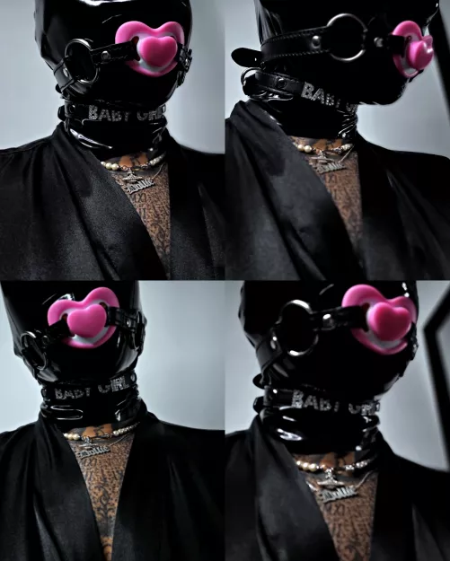 DOLLIE - PACIFIER GAG FEATURING BABY GIRL COLLAR by -DOLLIE