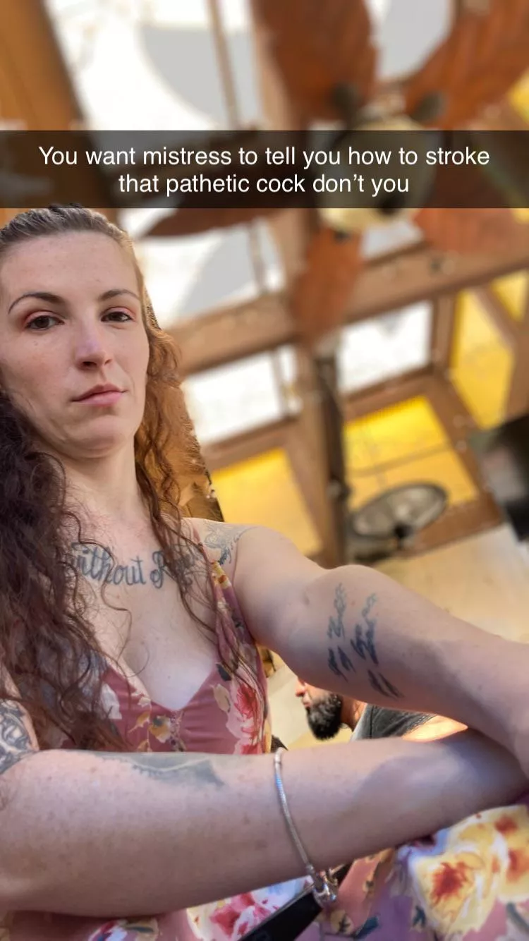 [domme] I may even let you cum if you’re lucky posted by princessbrazda