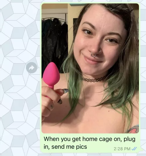 [domme] My hubby will wait patiently for me to get home with a plug in his ass because I am in charge, and I’m also really pretty lol by unlovable_88