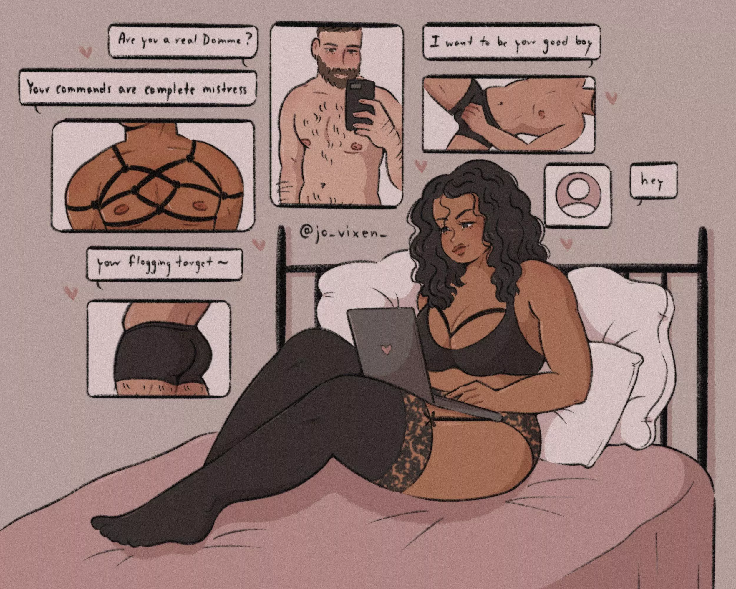 Domme searching for the perfect one. By @jo_vixen_ posted by xDeliciousxNessx