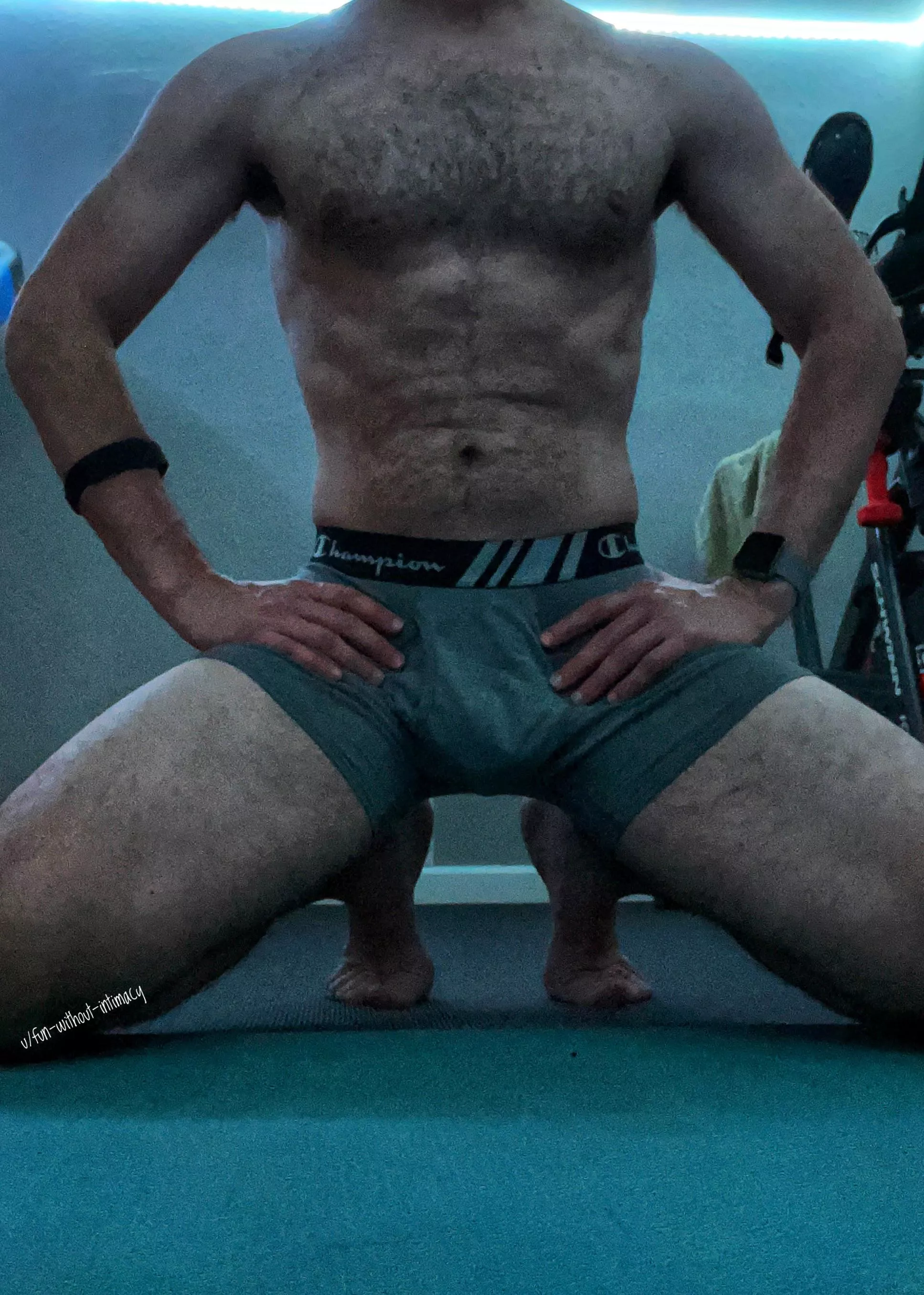 Don’t forget to stretch after workouts 💪🏼 posted by Fun-Without-Intimacy