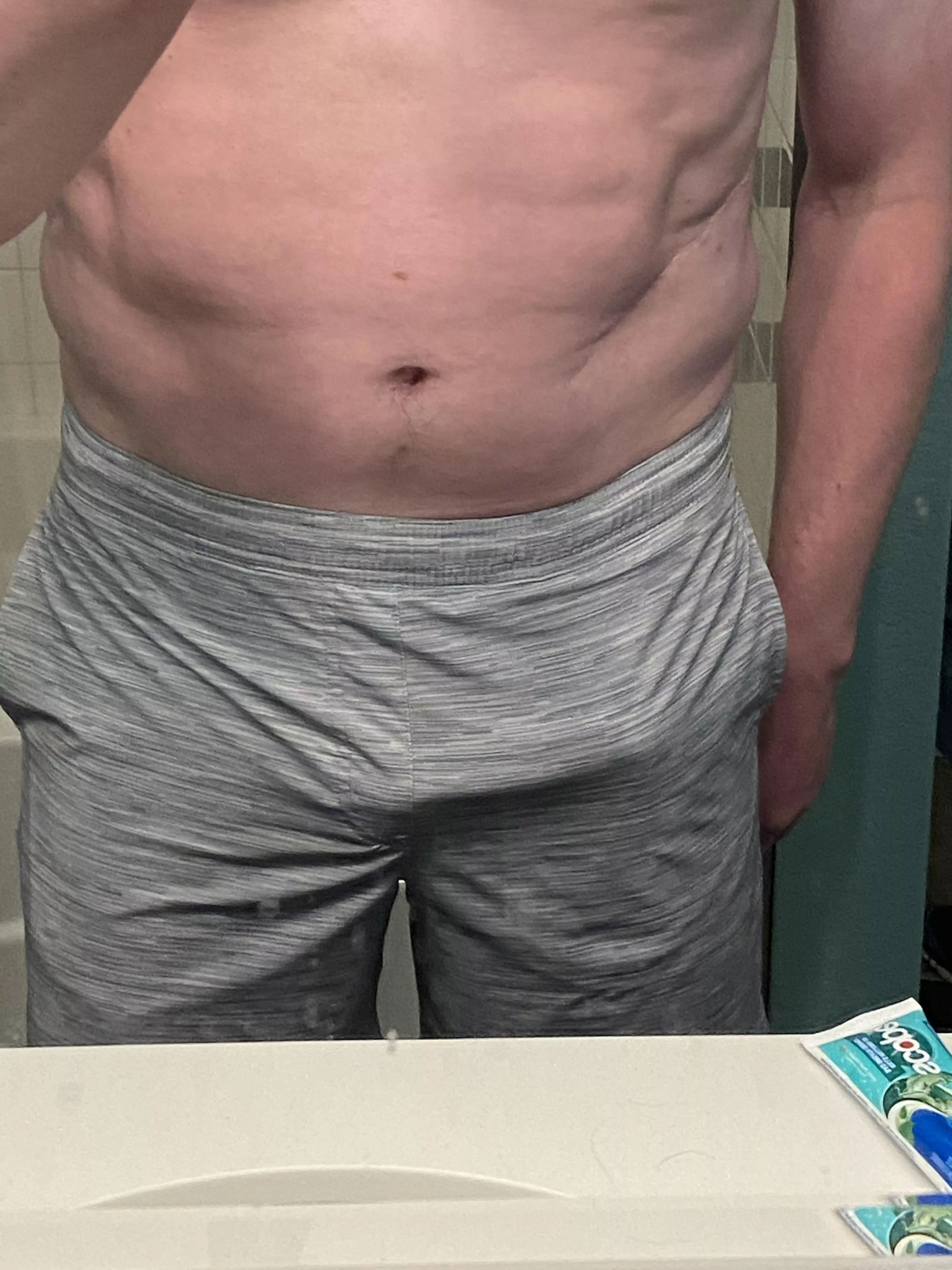 Don’t think the gym would like my new shorts posted by thejerk4you