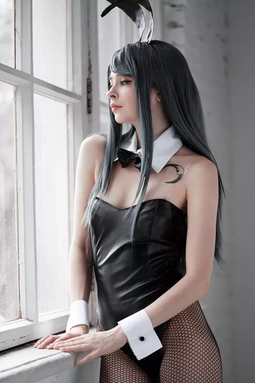 Don’t you dream about bunny girl senpai? Cosplay by me by wallflower_cos