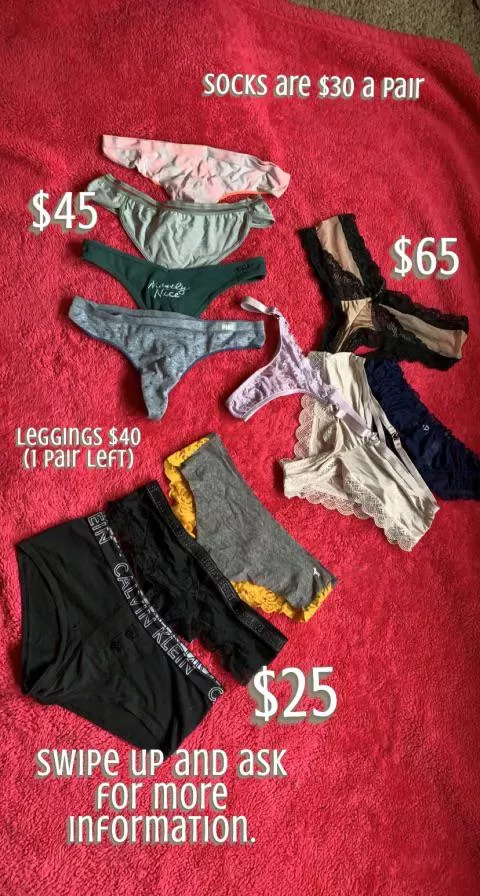 Don’t you wish you had these in your hands. Smelling them like a good boy ((; [21] 6 pairs left !! posted by Tinykakedup