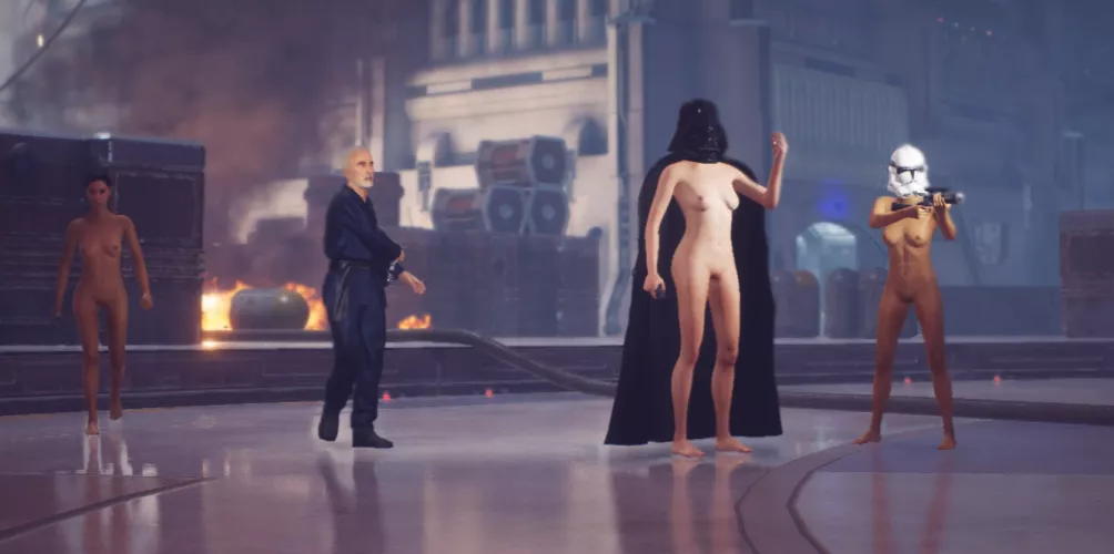 Dooku and his Bitches (Battlefront 2 nude mods) by Ylknarf
