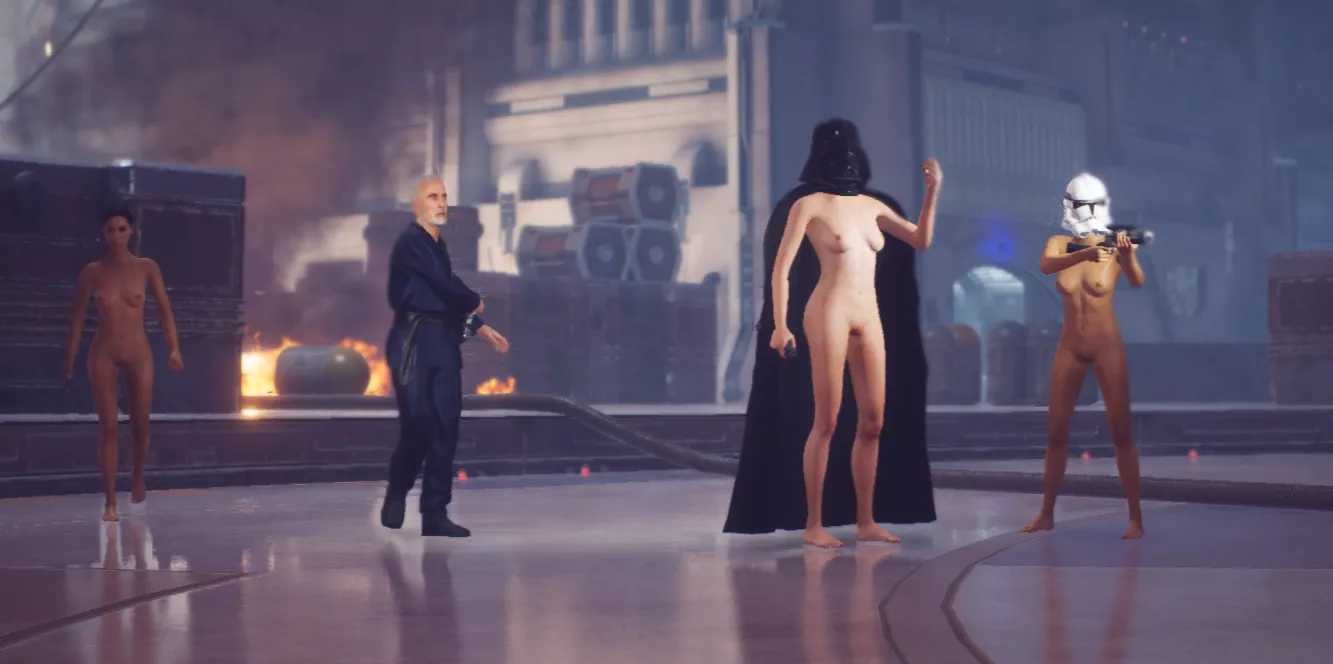 Dooku and his Bitches (Battlefront 2 nude mods) posted by Ylknarf