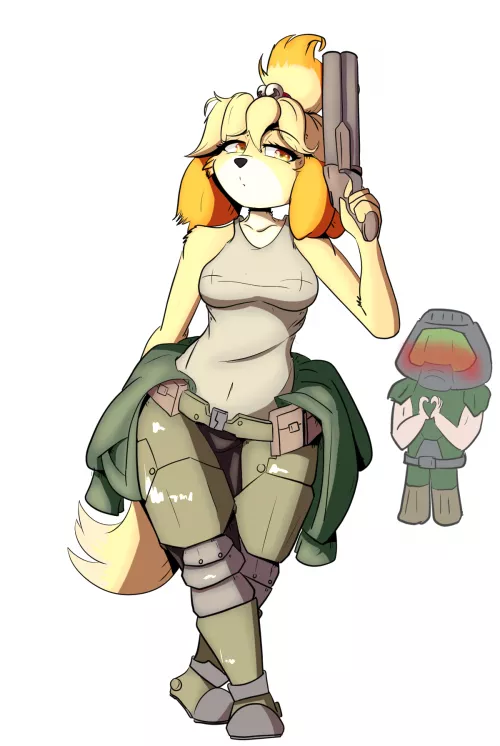 Doom Crossing's still one of my favorite memes (Art by me!) by shade105