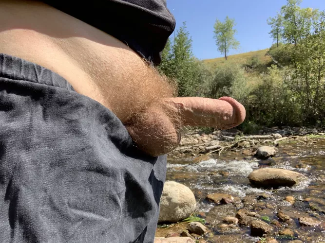 Down by the creek, fishing for a blowjob by Bigheadtool