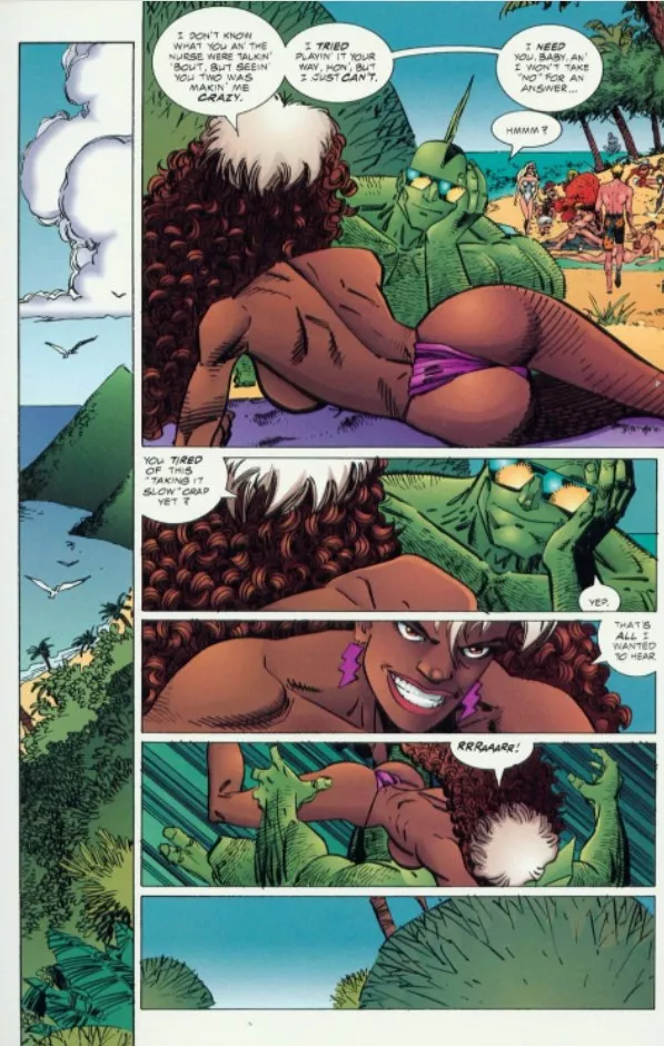 Dragon and Rapture at the Beach [The Savage Dragon (1993) #13] posted by lordhater1