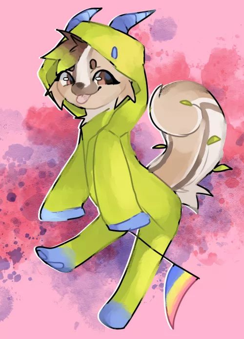 Dragon Onesie! (Art and character are mine) by momochaiix