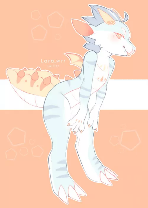 Dragon sona for bf 💮🌈 [Art by me, Lara_wrr on Twitter] by Lara_wrr