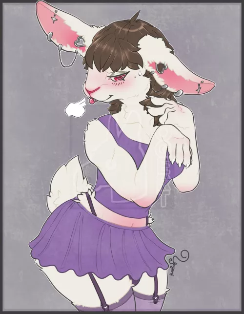 Drawing my non-furry coworkers a fursona #13 by YogertDraws