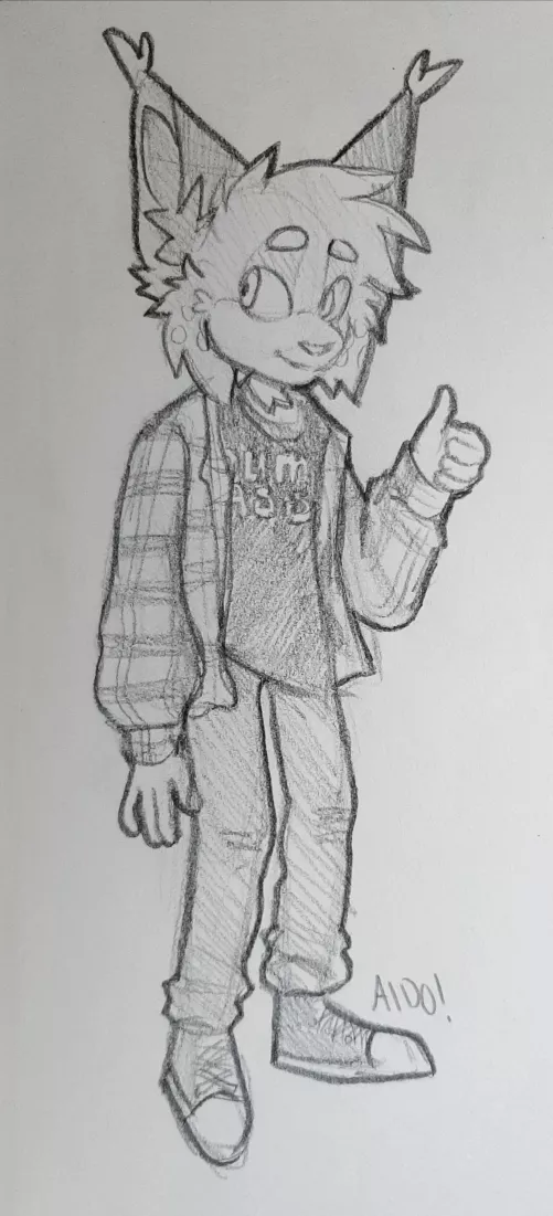 dumass with style (art and character by me!) by AidoGator