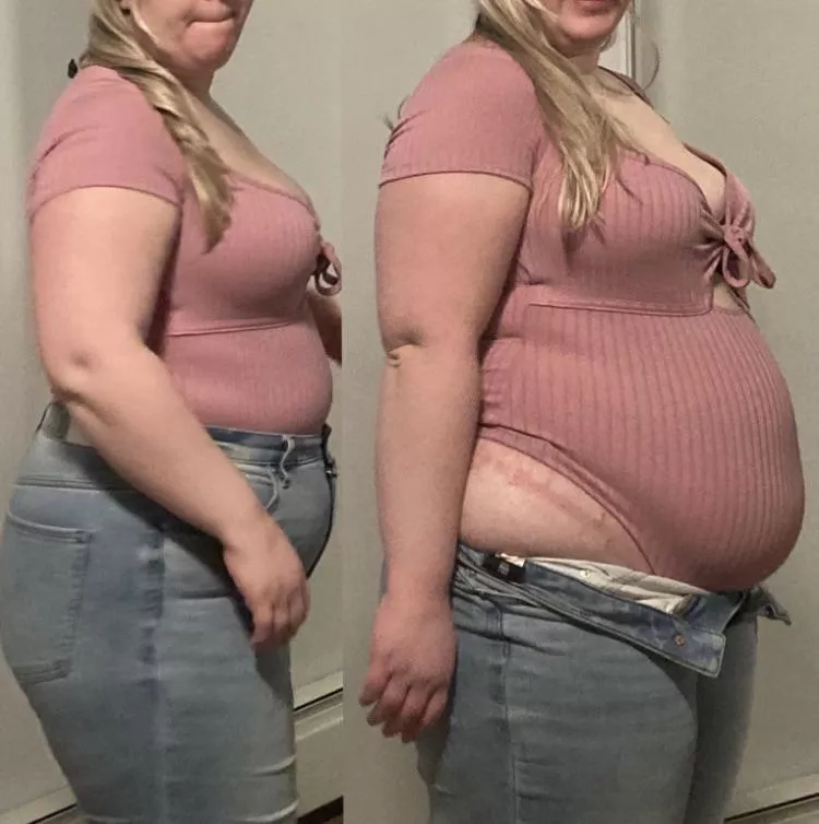 Eat until your pants won’t button 👌🏼 posted by myfatblondegf