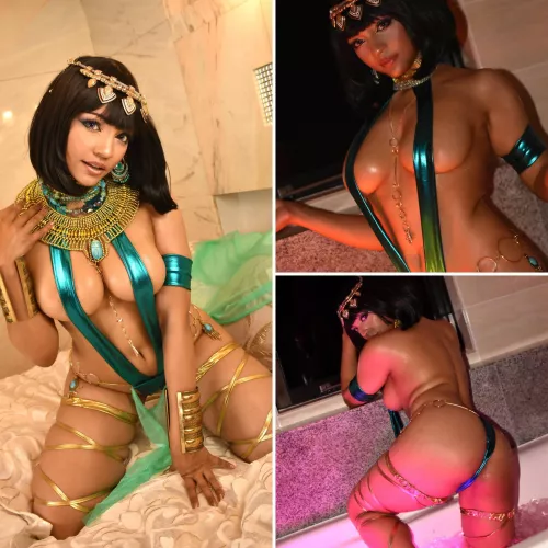 Egyptian Queen Nefari boobs and butt (Pattie Cosplay) by Terran117