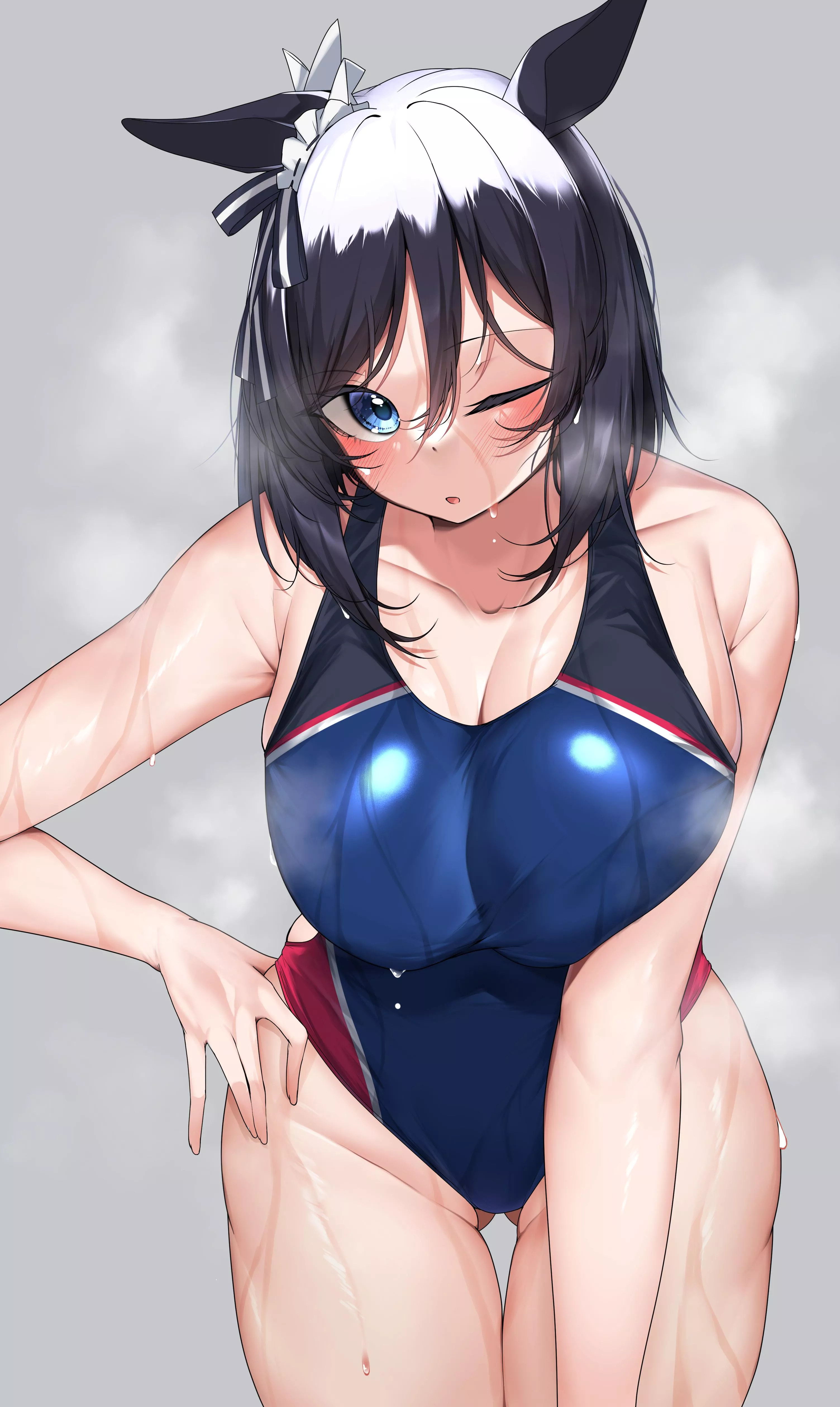 Eishin Flash Feeling Hot In A Race Swimsuit (Kshimu ) [Umamusume] posted by sequence_string
