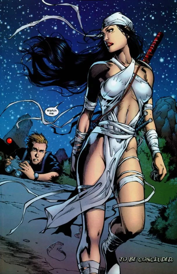 Elektra's White Outfit [Elektra (2001) #21] posted by lordhater1