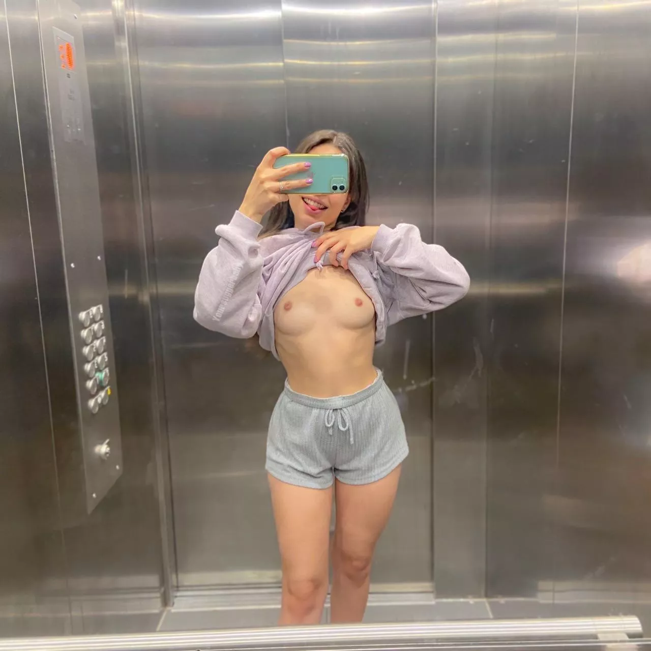 Elevator titties! posted by Yoursuggerbaby