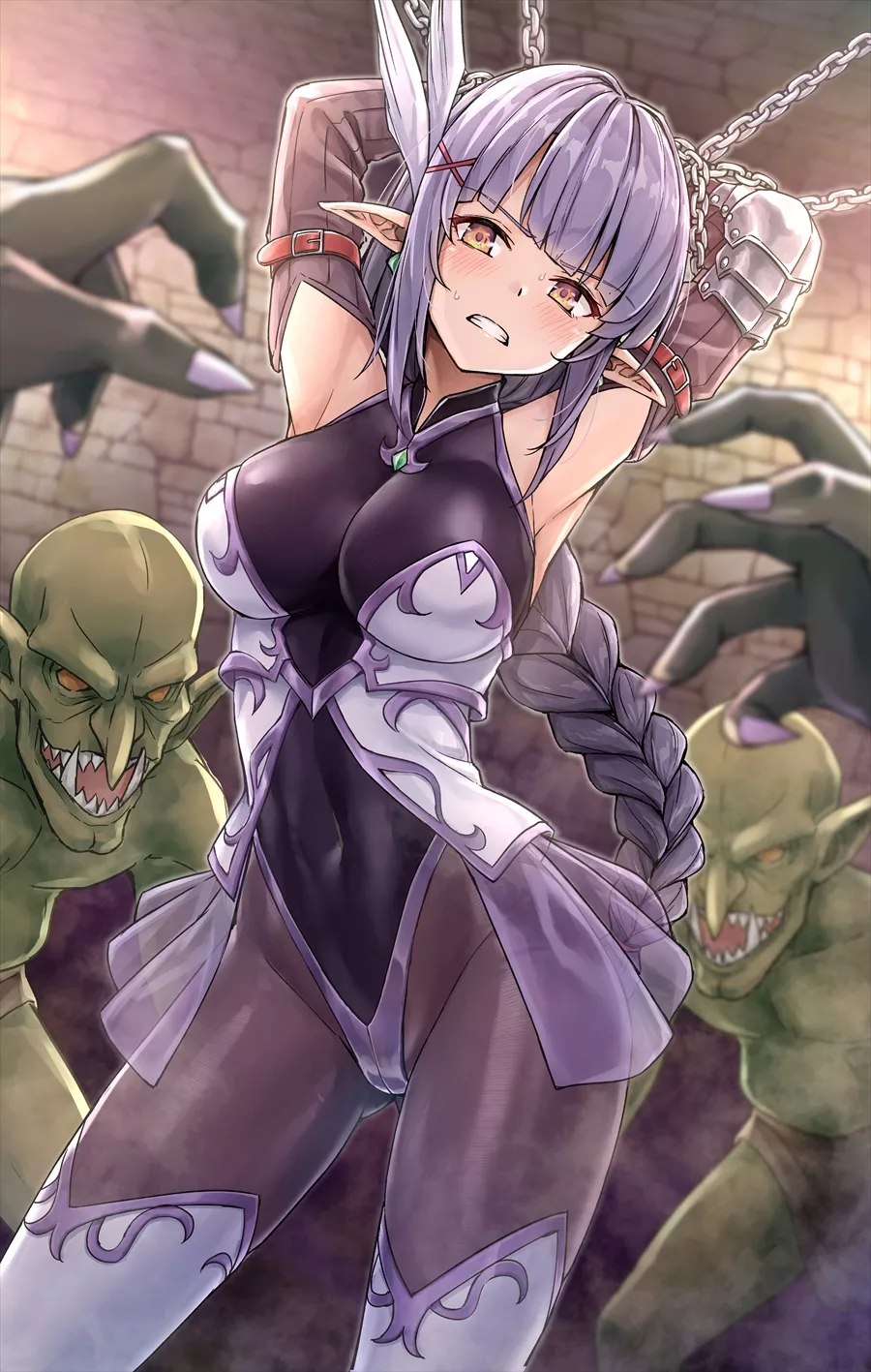 Elf Knight In Chains Caught By Goblins ( Kotatsu) [Original] posted by sequence_string