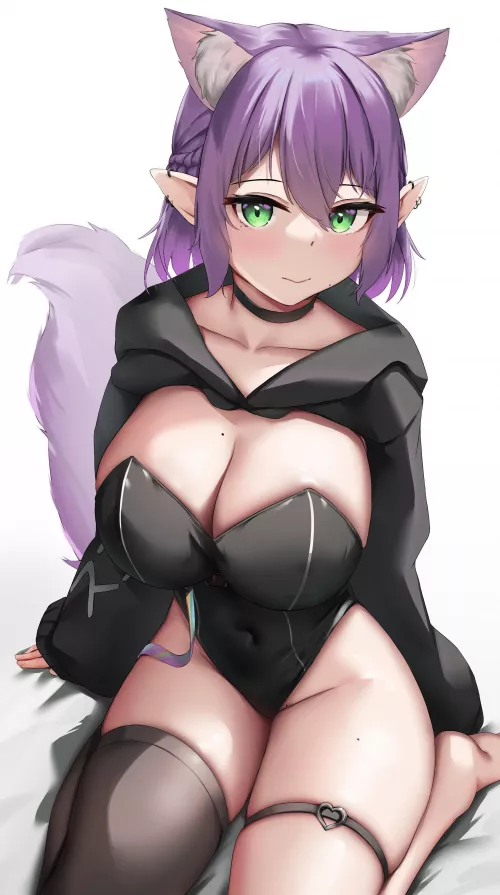 Elf-cat by thepopeofkeke