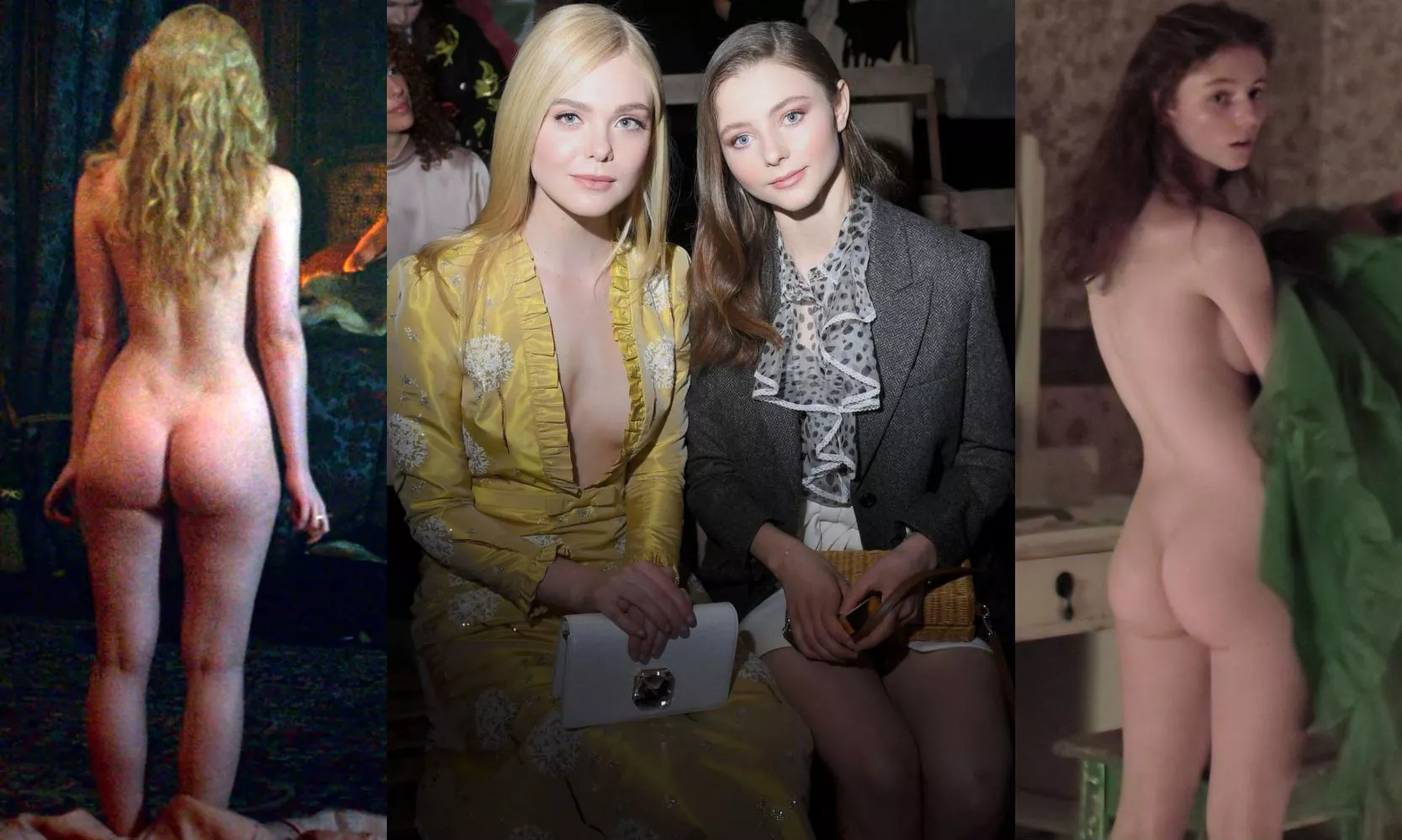 Elle Fanning and Thomasin McKenzie posted by kitttyxyx999