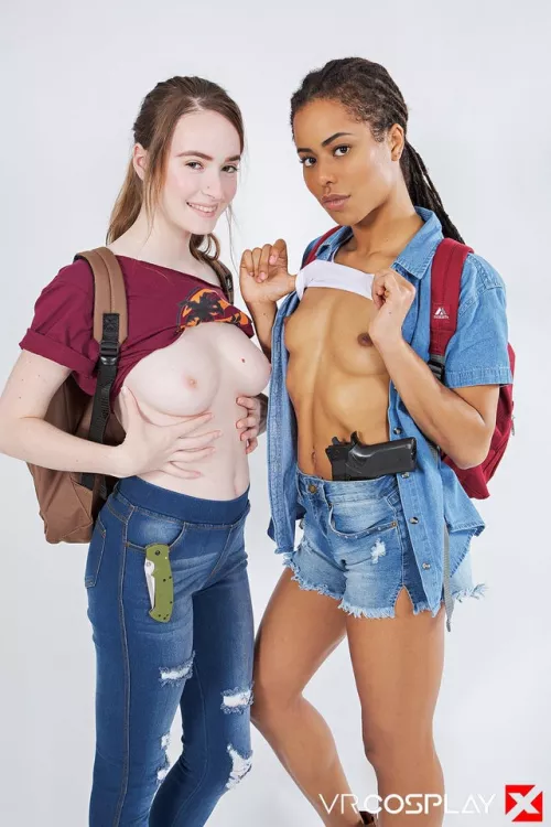 Ellie and Riley from The Last of Us: Left Behind by Hazel Moore and Kira Noir by SugarDaddy8407