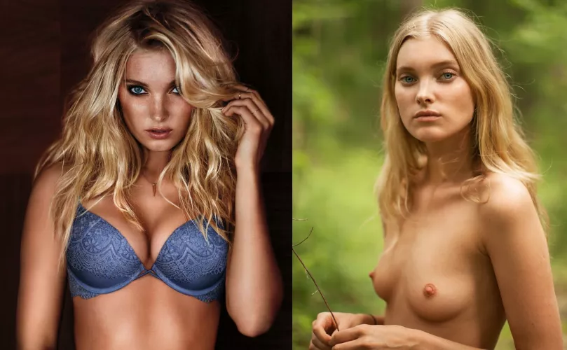 Elsa Hosk (with and without a push-up bra) by qwer5r