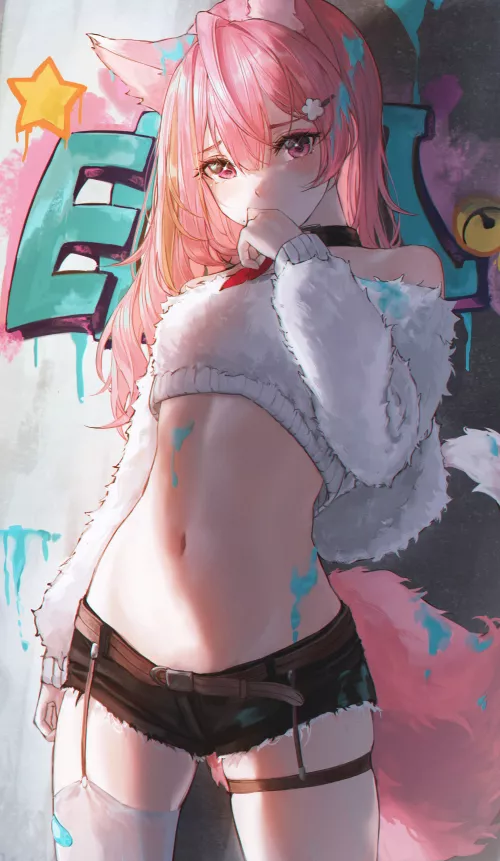 Embarrassed Kitty Cat by maybeharu