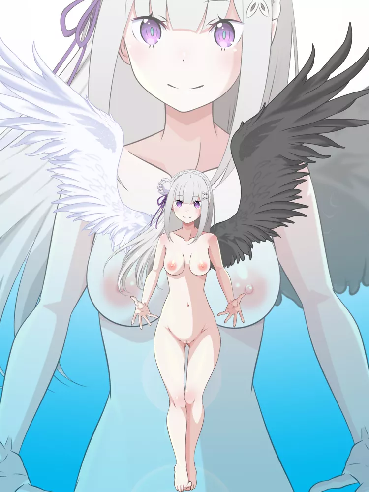 Emilia the demon-angel posted by Xkaspergaming