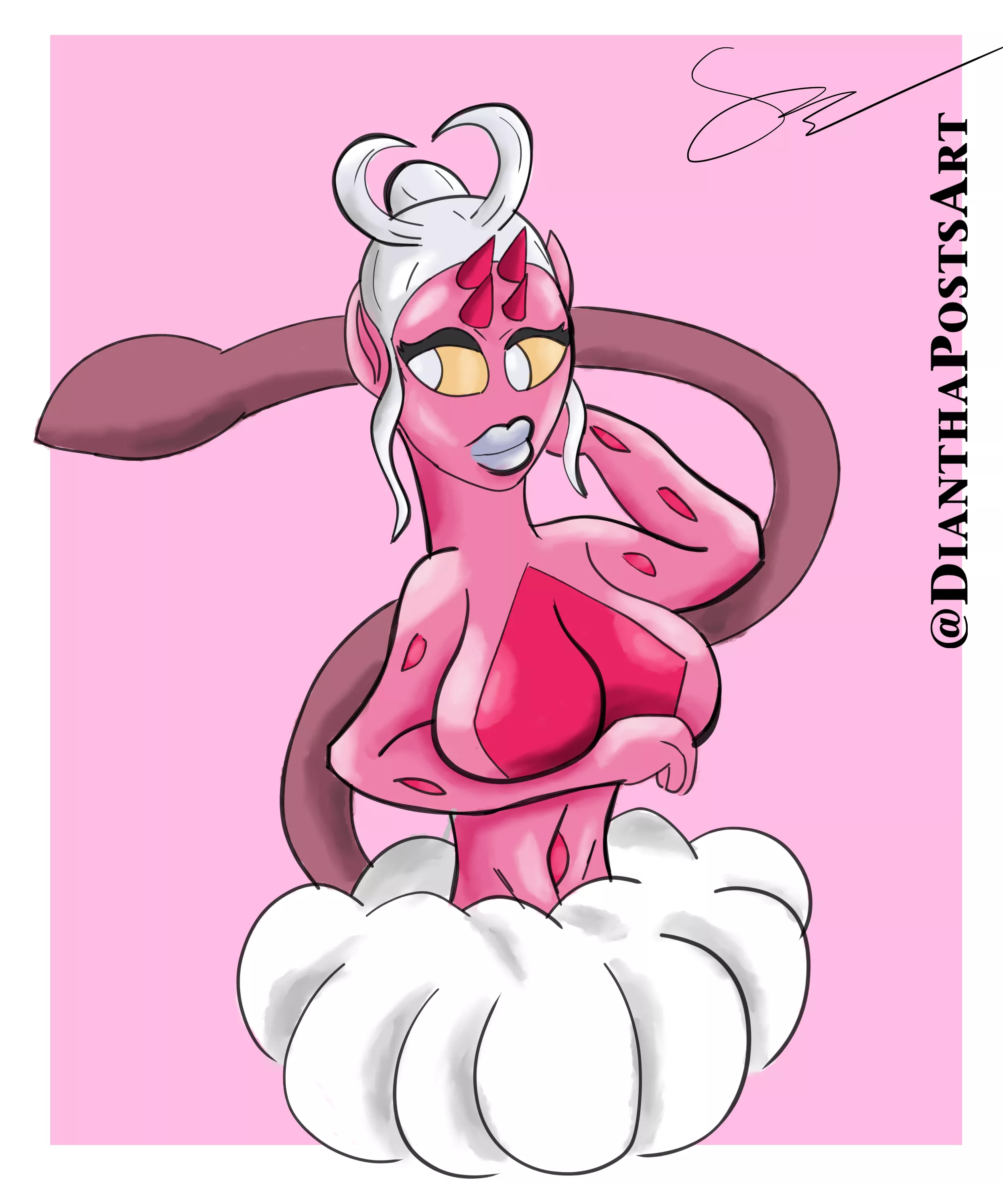 Enamorus' fat tits (DianthaPostsArt) [Pokemon] posted by MissDPostsArt