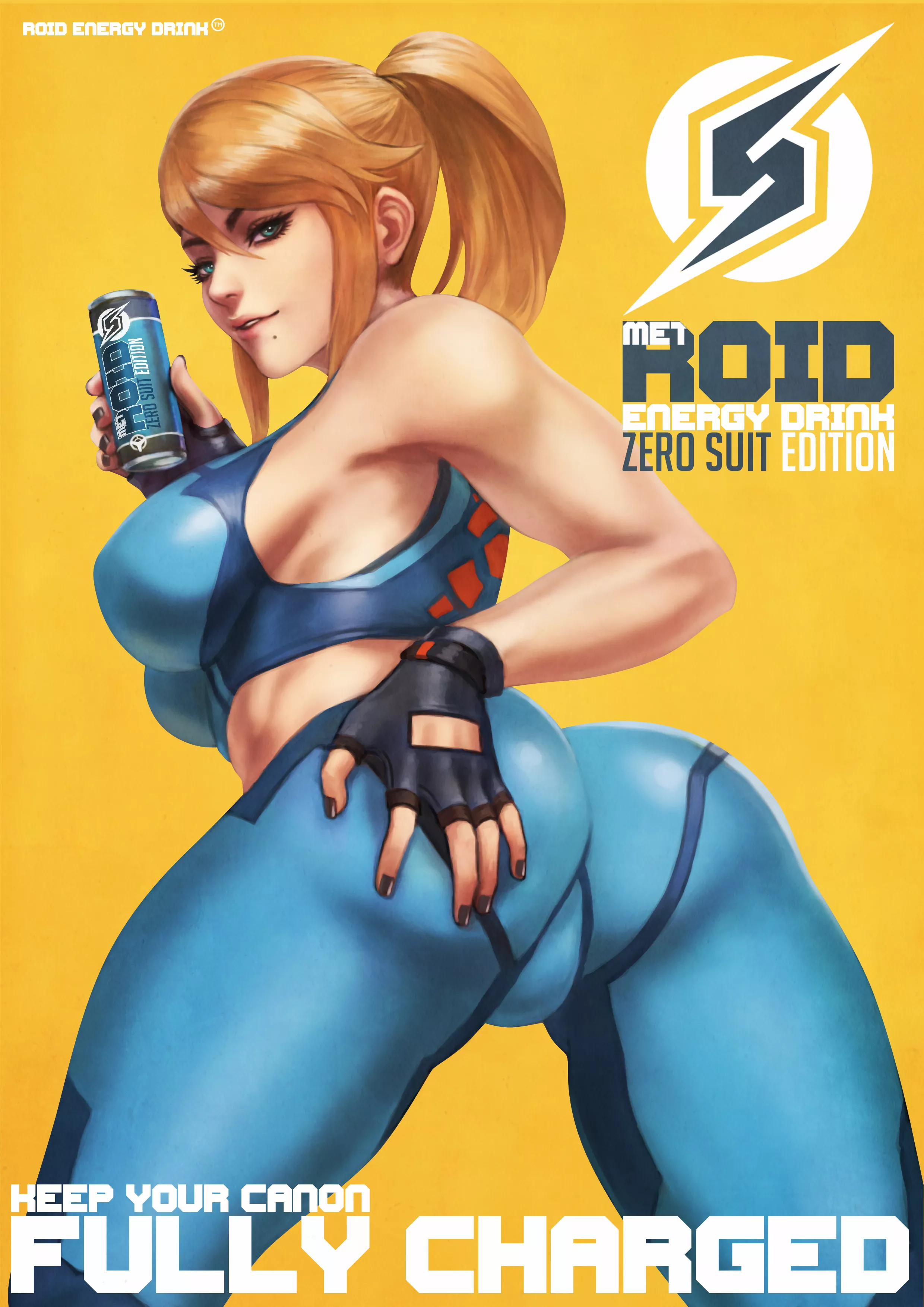 Energy drink Samus (Monori Rogue) posted by prismatika_on_tumblr