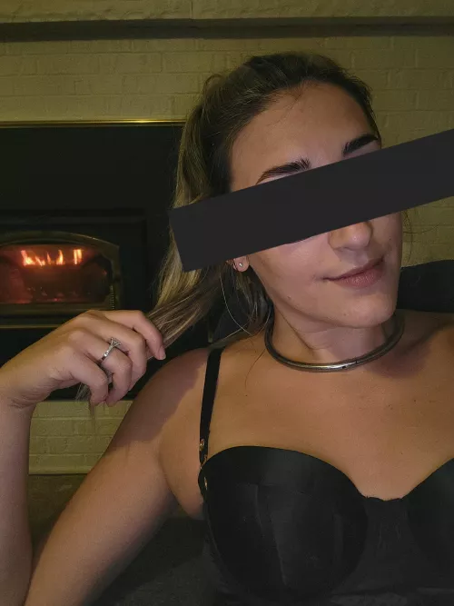 Enjoy an evening by the fire by collaredbabe