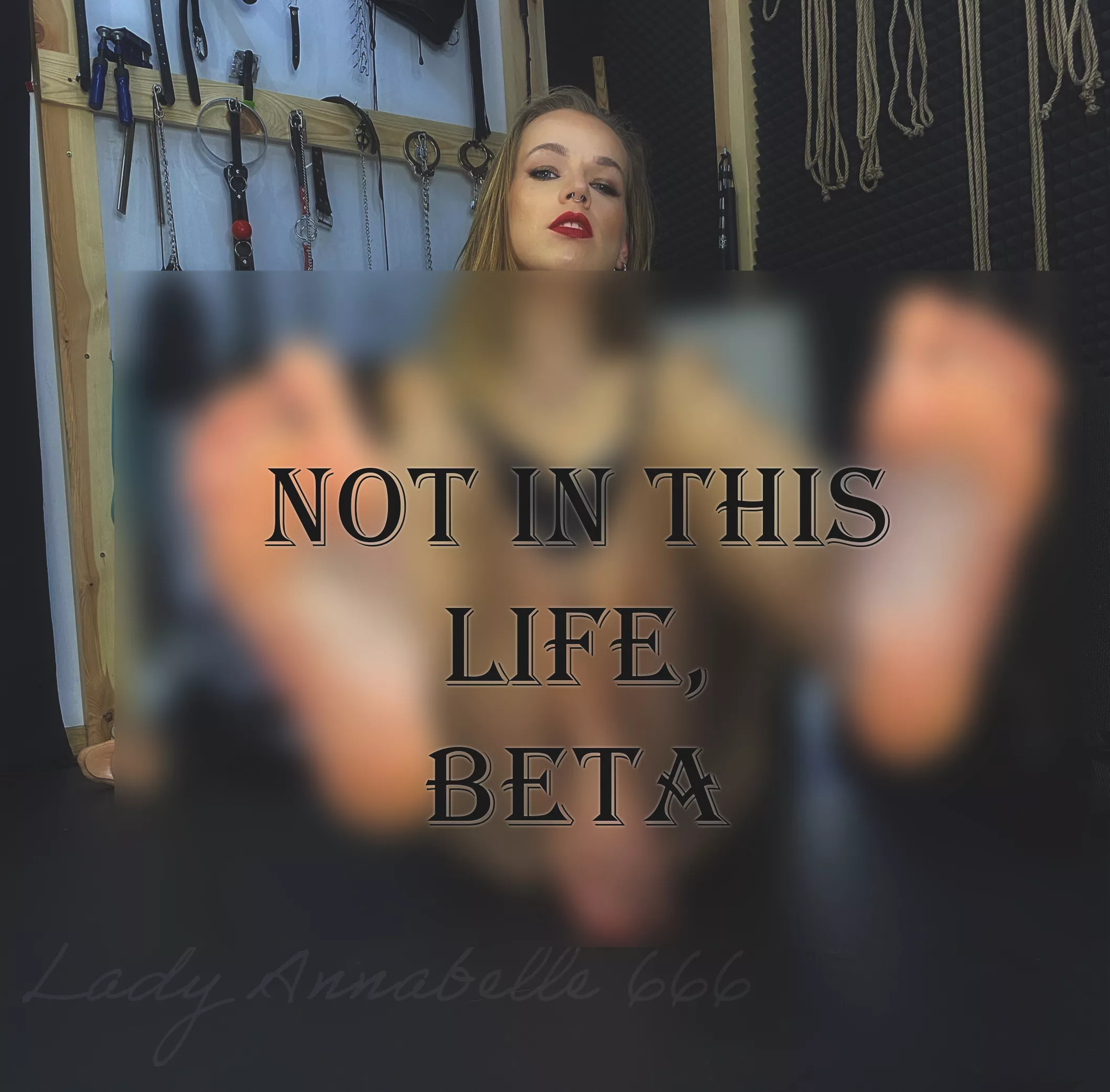 Enjoy your blur 😝 cause that's all you deserve 🔞 [oc] [domme] posted by LadyAnnabelle666