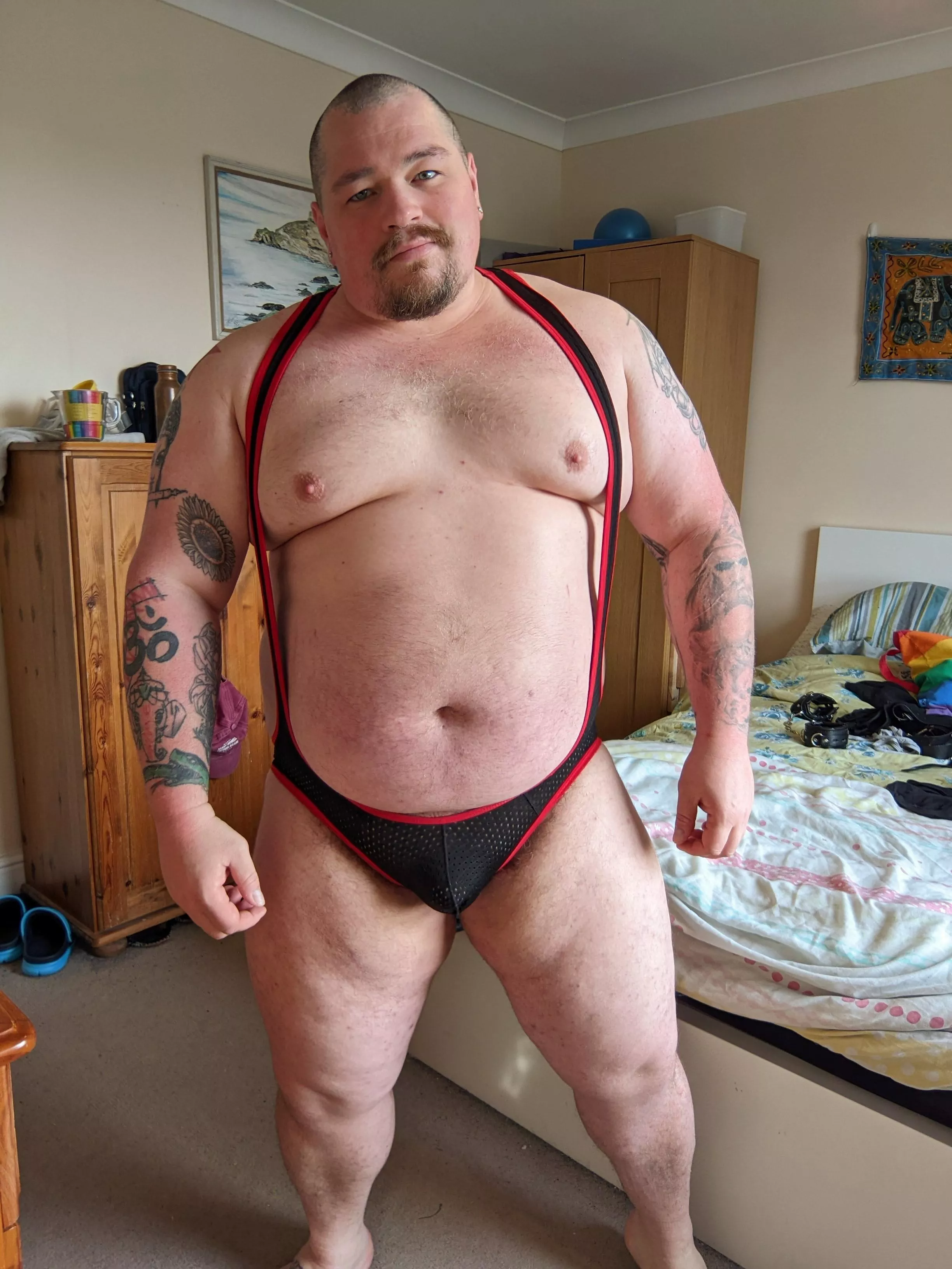 Enjoyed working out in this thing today 😈 posted by BearyBudai