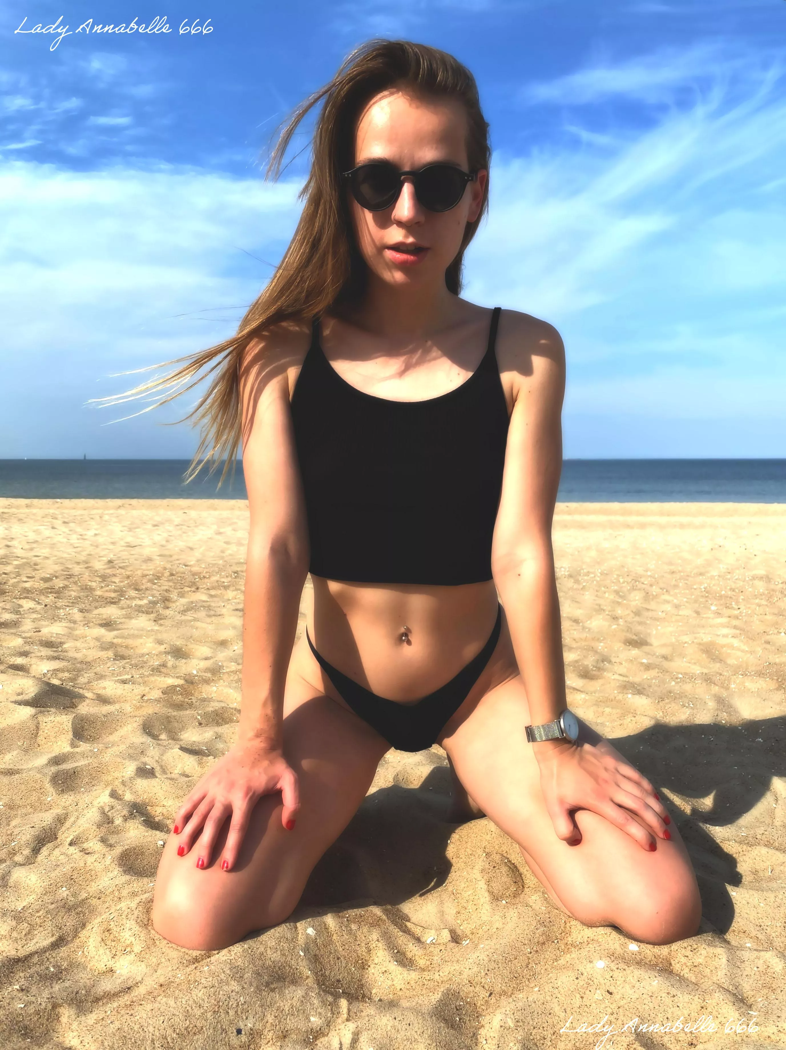 Enjoying my time on the beach. posted by LadyAnnabelle666