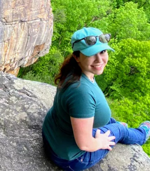 enjoying the view?...side boob profile or nature? by Charming-Track1747