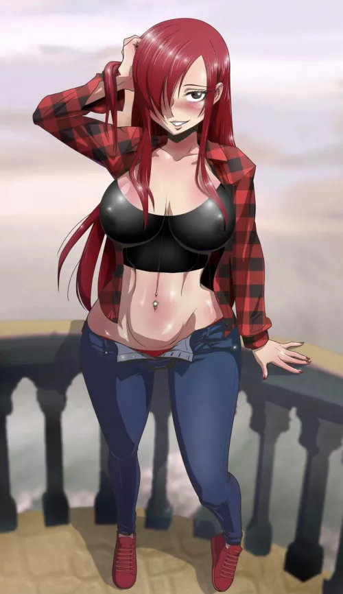 Erza look damm sexy that 10/10 by Natsudemonking