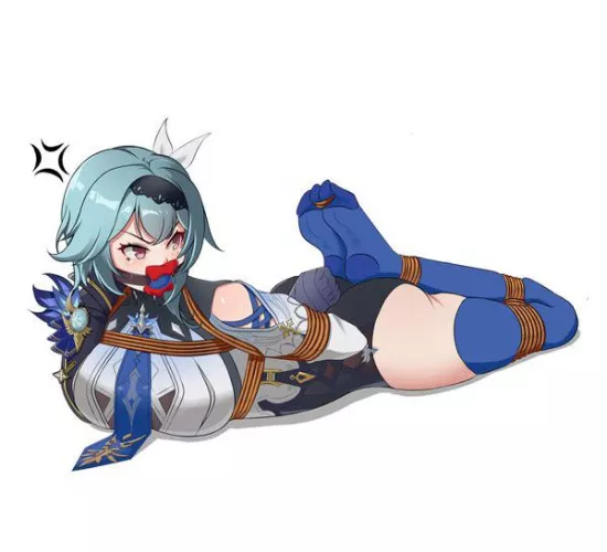 Eula tied and nicely gagged by throwaway879068