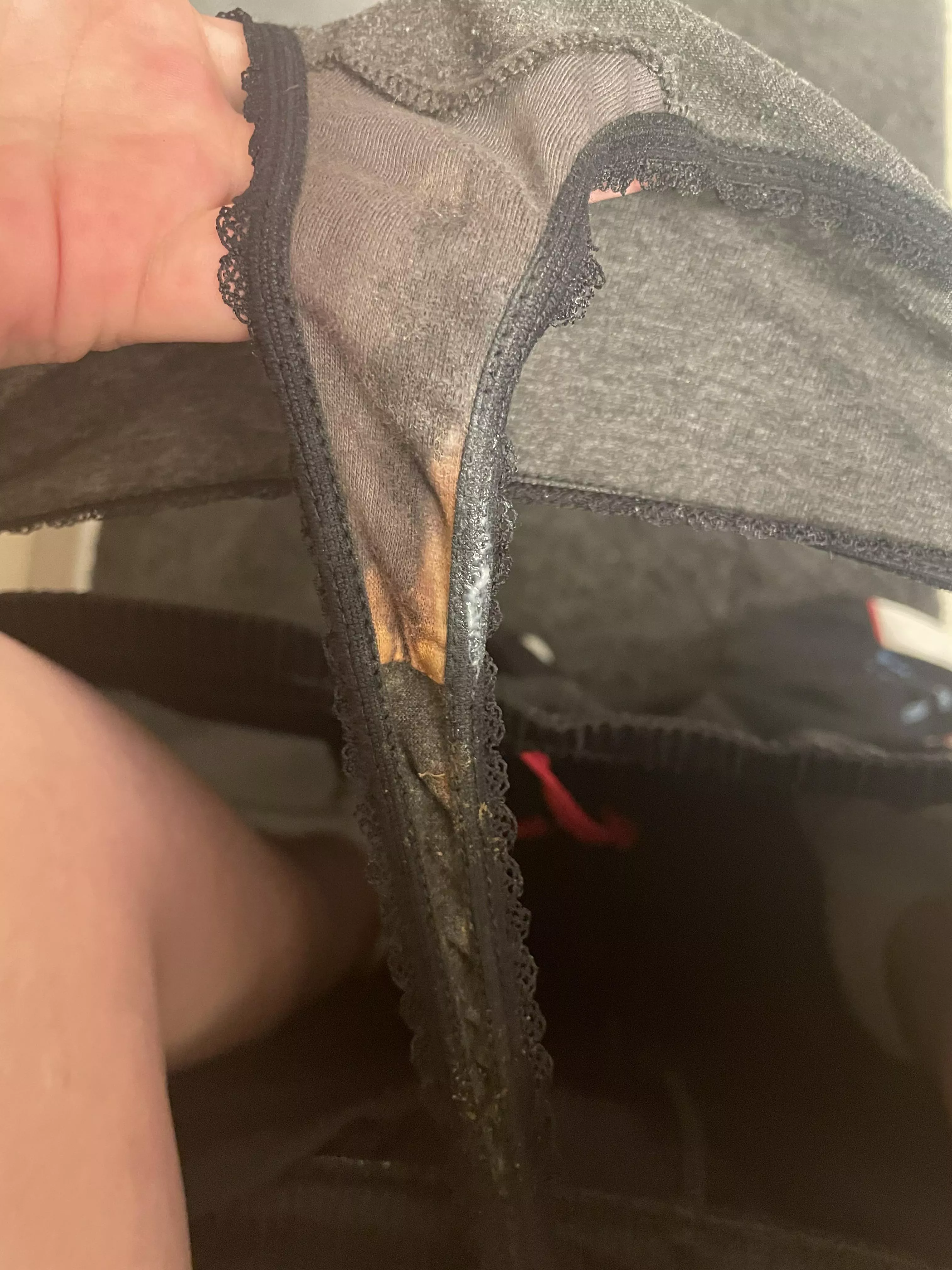 Even though they are dark grey you can still see the little skids 🤩 posted by ExoticMilf