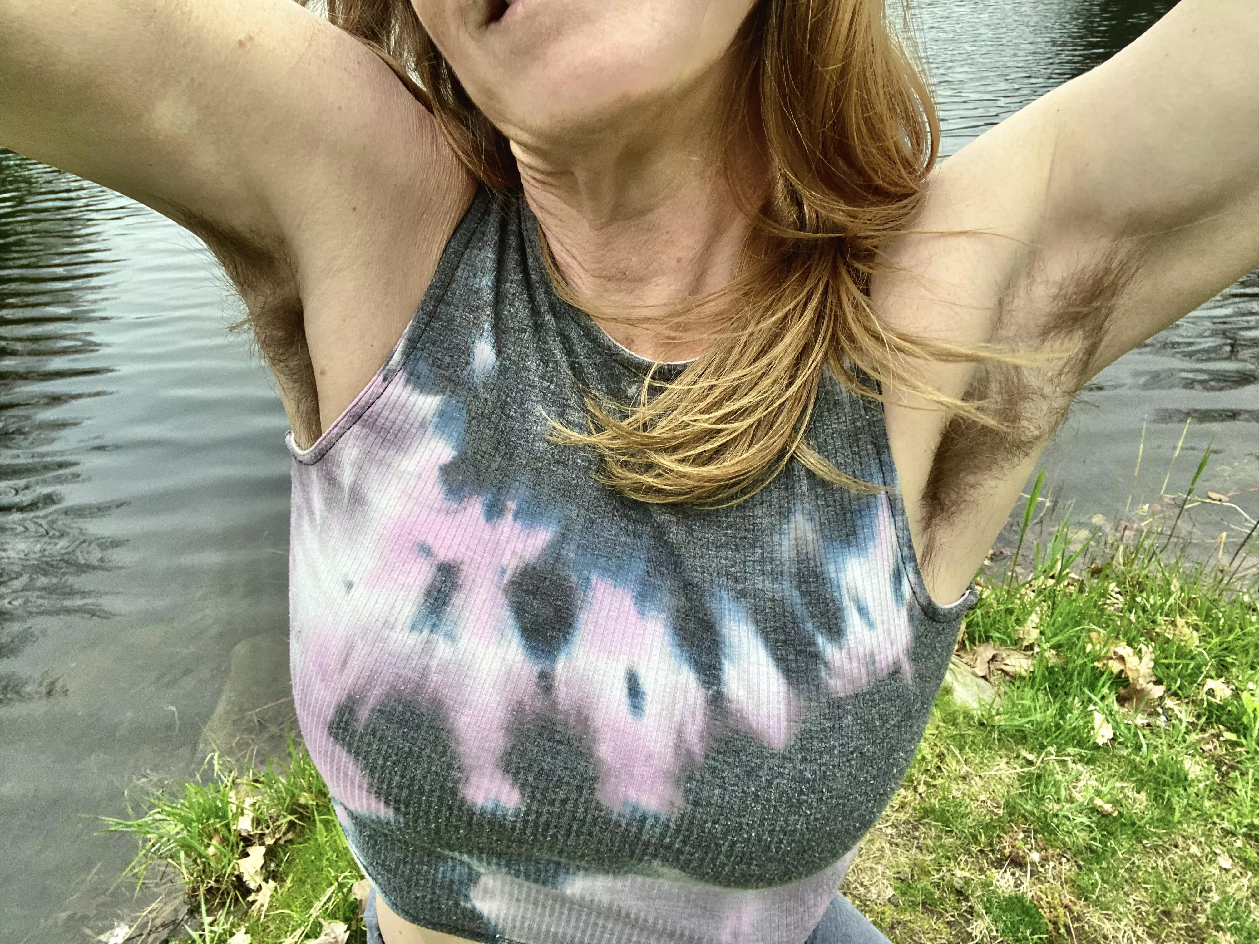 Evening fishing trot to the little pond, tufts and all posted by WendyPitts