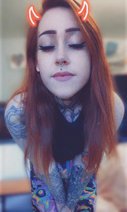 Everybody loves a tattooed redhead😌😌 by BritishHarley