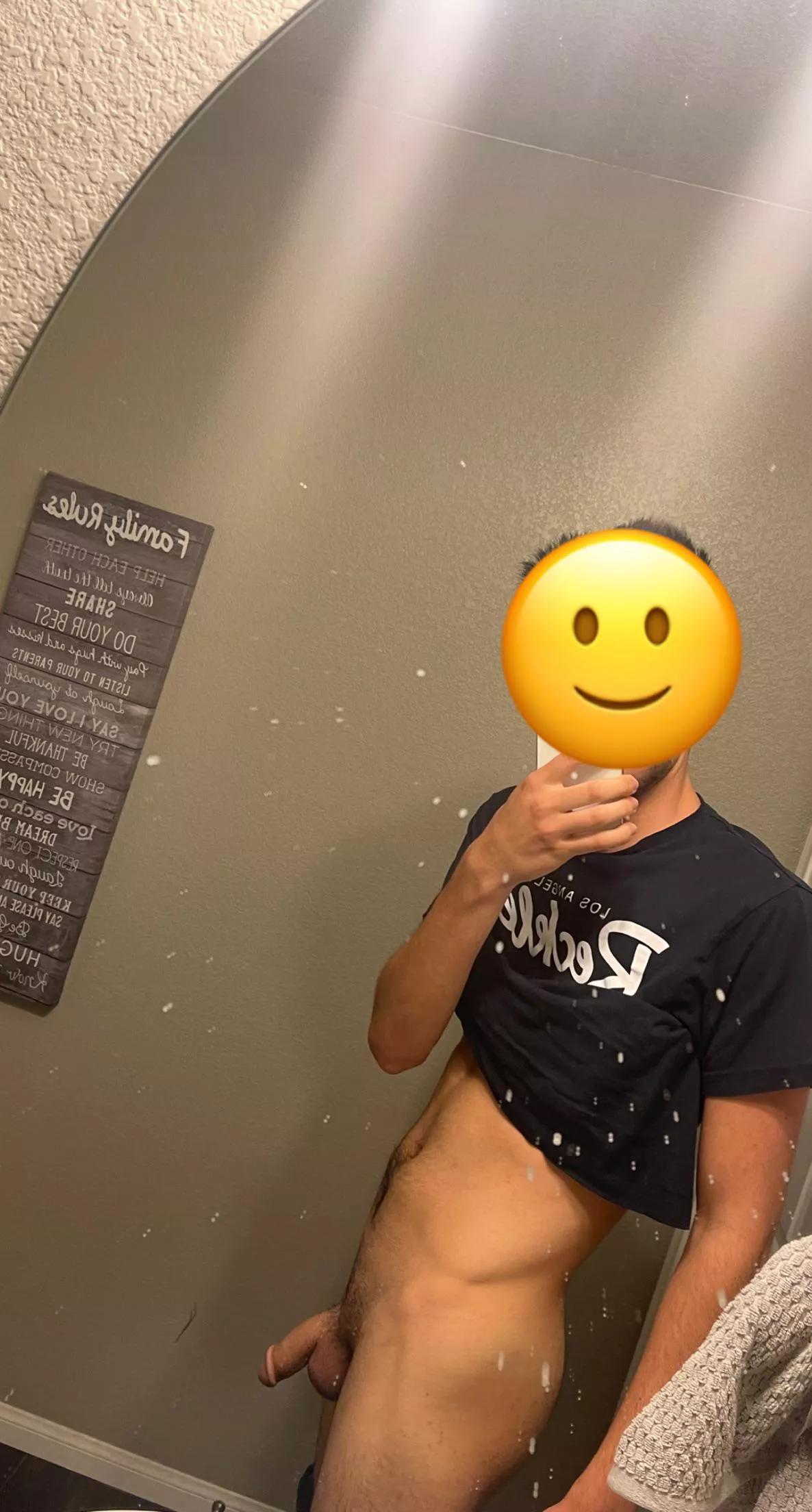 Excuse The Dirty Mirror, Its toothpaste from brushing my teeth lol posted by EveryDayIsAGlo222