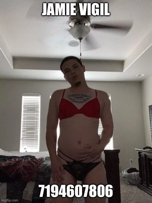 Exposed sissy Jamie Vigil Jr posted by sandy_9195