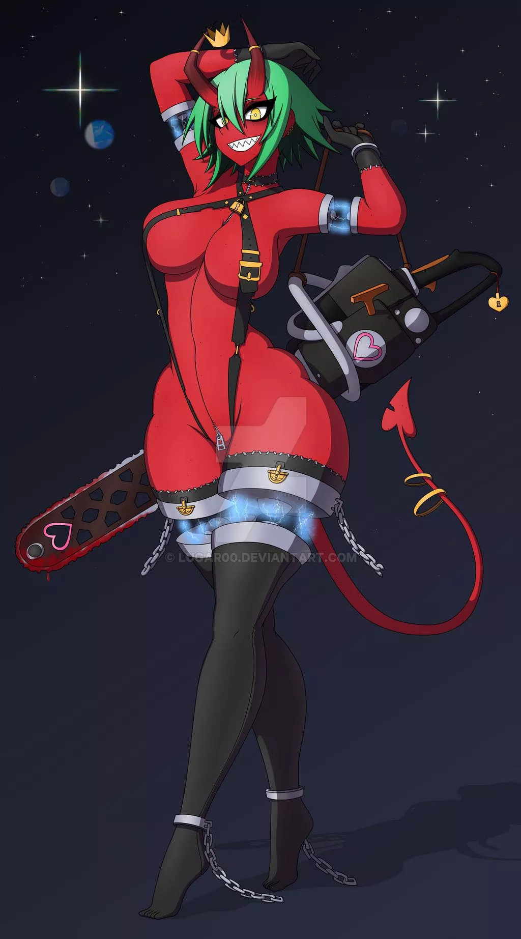 Ezelith - Chainsaw Demon posted by LUGAROO-ART