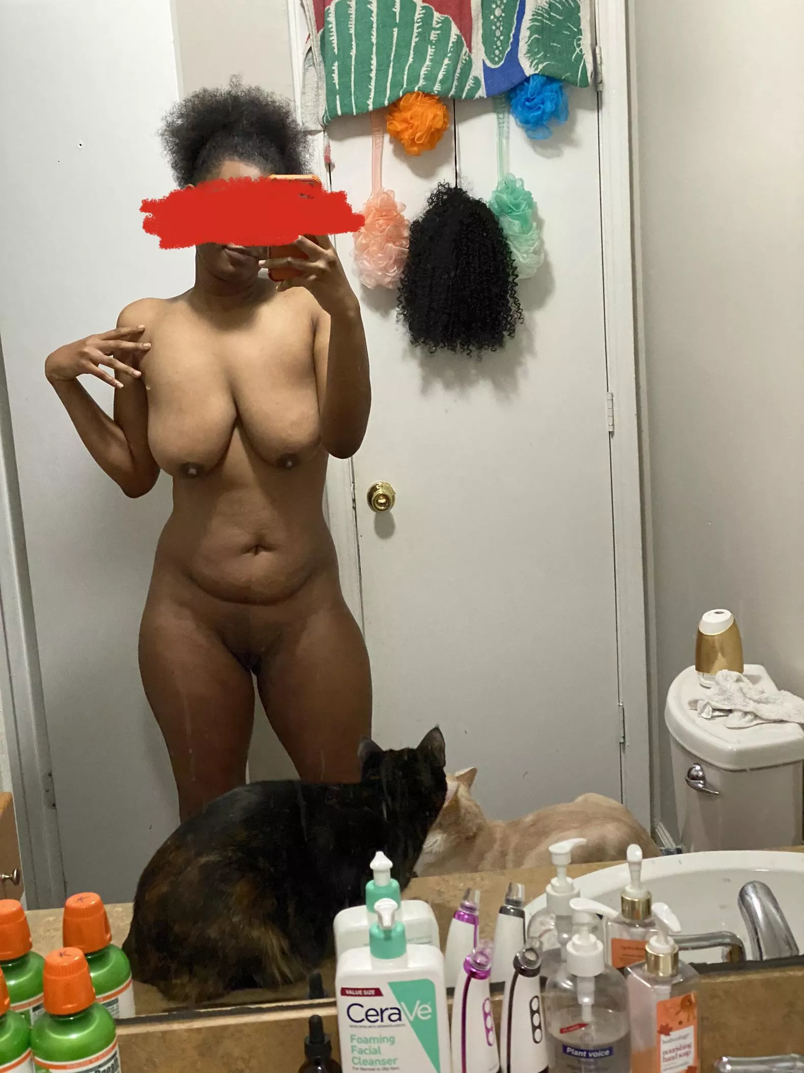 (F) 23, 157lbs, 5 foot 7. My boobs are on the saggier side and I’ve got some extra stomach pouch but I’m trying to learn to love it all posted by Orangetrinket1923