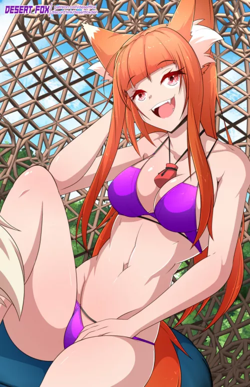 [F] Holo the Spicy Wolf (Desert Fox) by DesertFoxComics