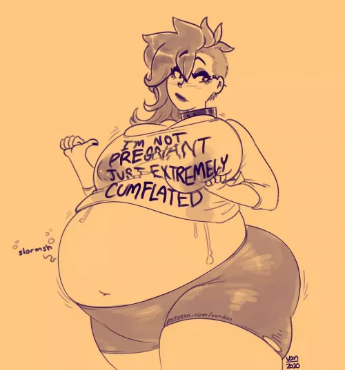 [F] not pregnant, just extremely cumflated (f-renchfried) by RetardedRootbeer