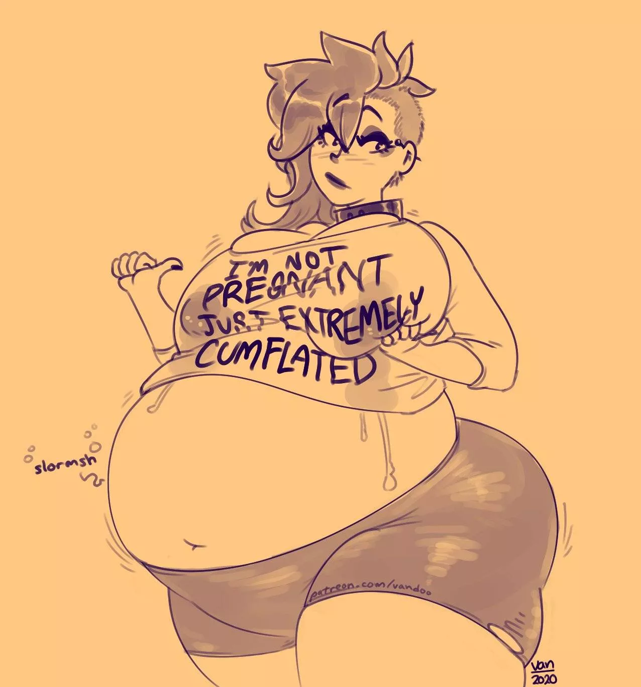 [F] not pregnant, just extremely cumflated (f-renchfried) posted by RetardedRootbeer