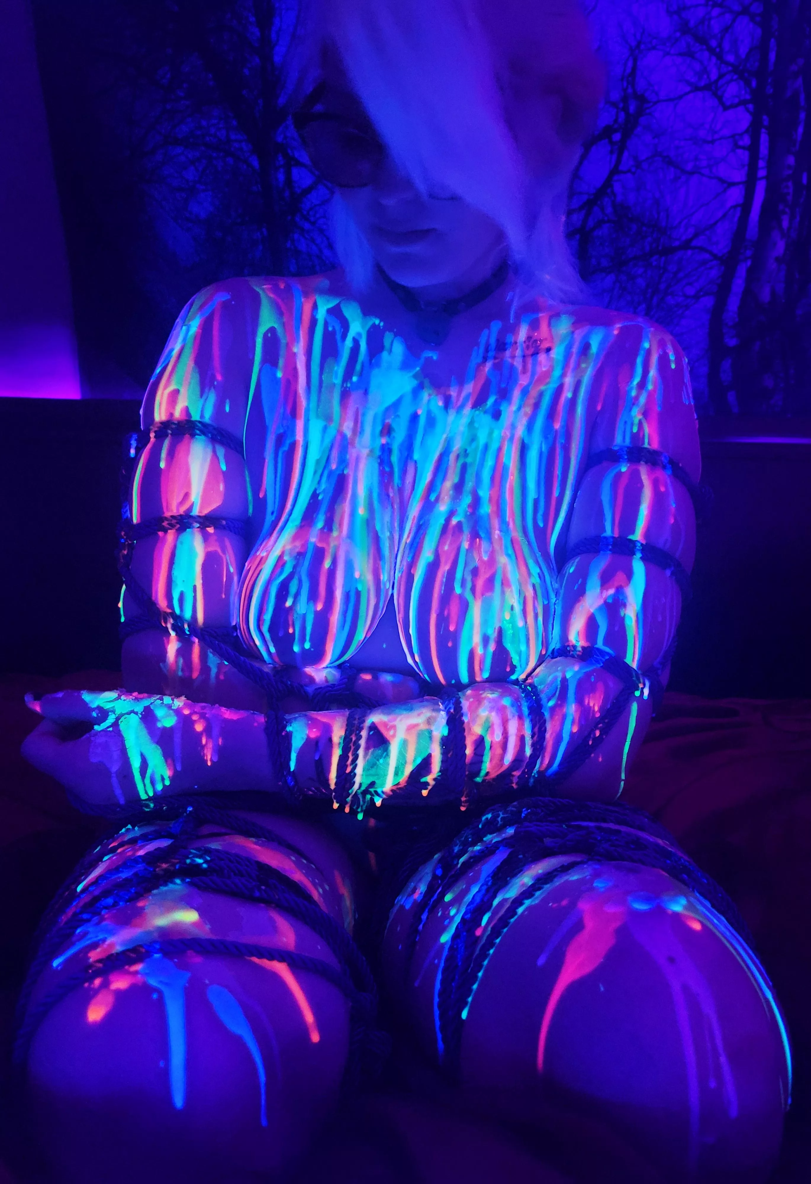 [F] Shibari + Wax = Happy Bunny posted by thewolfandbunny